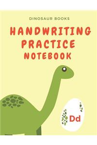 Dinosaur Books Handwriting Practice Notebook