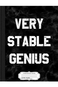 Trump Very Stable Genius Composition Notebook