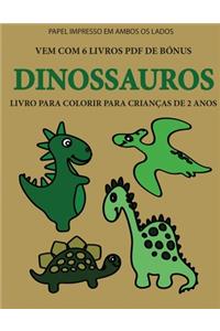 Livro para colorir para crianças de 2 anos (Dinossauros)