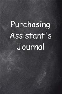 Purchasing Assistant's Journal Chalkboard Design