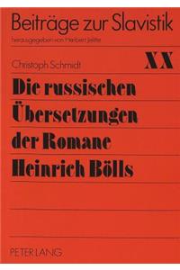 Die russischen Uebersetzungen der Romane Heinrich Boells