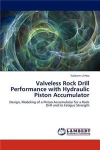 Valveless Rock Drill Performance with Hydraulic Piston Accumulator
