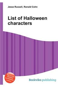 List of Halloween Characters