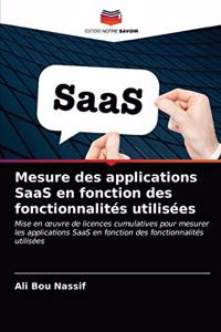 Mesure des applications SaaS en fonction des fonctionnalités utilisées