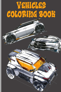 Vehicles coloring book