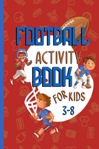 football activity book for kids 3-8