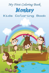 My First Coloring Book Monkey Kids Coloring Book