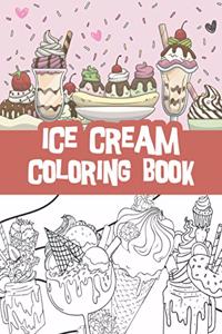 Ice cream coloring book