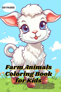 Farm Animals Coloring Book for Kids