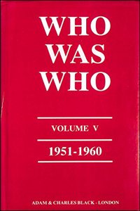 Who Was Who (1951-1960) - Vol. 5 V. 5 (Who'S Who)