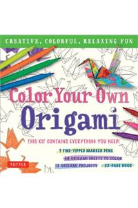 Color Your Own Origami Kit