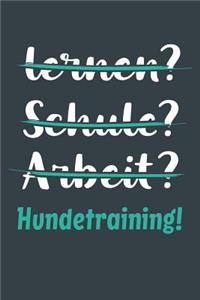 lernen? Schule? Arbeit? Hundetraining!