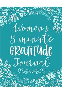 Women's 5 Minute Gratitude Journal