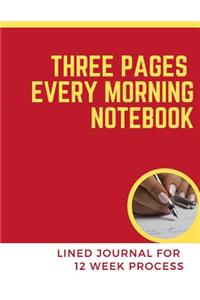 Three pages every morning notebook