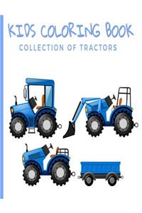 Kids Coloring Book Collection of Tractors