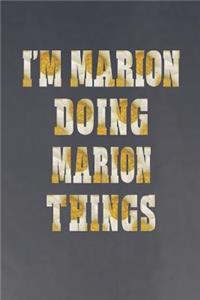 I'm Marion Doing Marion Things