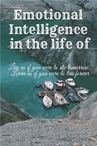 Emotional Intelligence in the life of--Live as if you were to die tomorrow. Learn as if you were to live forever