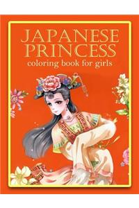 Japanese Princess Coloring Book for Girls