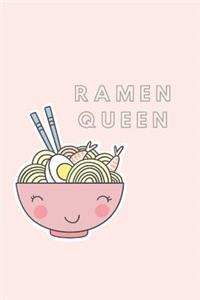 Ramen Queen Notebook Journal