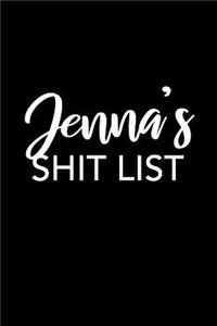 Jenna's Shit List