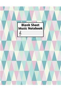 Blank Sheet Music Notebook