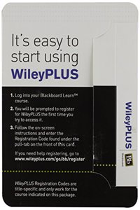 Essentials of Corporate Finance Wileyplus Blackboard Card