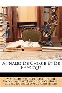 Annales de Chimie Et de Physique