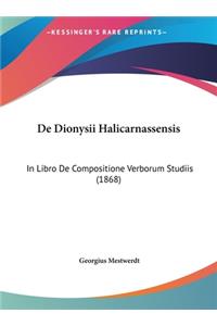 de Dionysii Halicarnassensis