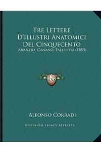 Tre Lettere D'Illustri Anatomici Del Cinquecento