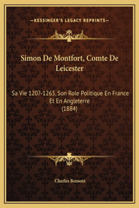 Simon De Montfort, Comte De Leicester