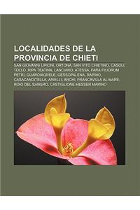 Localidades de La Provincia de Chieti