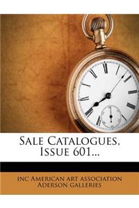 Sale Catalogues, Issue 601...