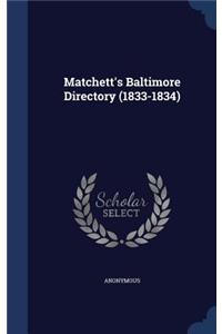 Matchett's Baltimore Directory (1833-1834)