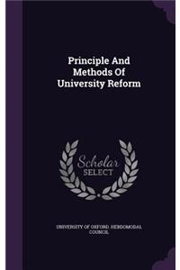 Principle And Methods Of University Reform