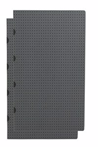 Paper Oh Cahier Circulo Grey on Black / Grey on Black B7 Lined
