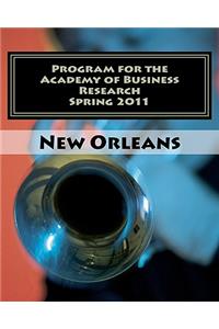 Program for the Academy of Business Research Spring 2011