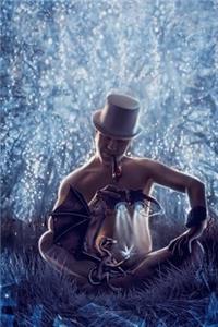 Steampunk Man in a Top Hat With a Dragon Journal Journal