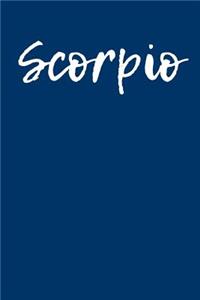 Scorpio: Blank Lined Journal