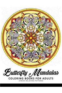 Butterfly Mandala Coloring Book for Adults