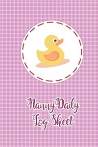 Nanny Daily Log Sheet