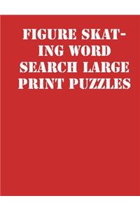 Figure skating Word Search Large print puzzles