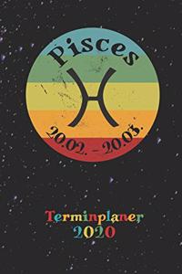 2020 Terminplaner - Sternzeichen Pisces Fische