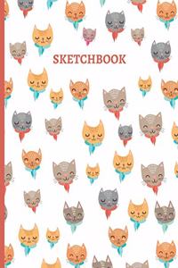 Cute Cat Sketchbook for Girls