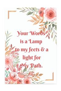 Your Words Is A Lamp Notebook Journal