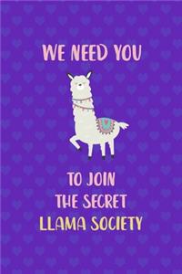 We Need You To Join The Secret Llama Society