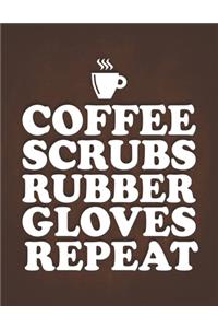 Coffee Scrubs Rubber Gloves Repea
