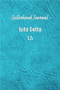 Sisterhood Journal Iota Delta