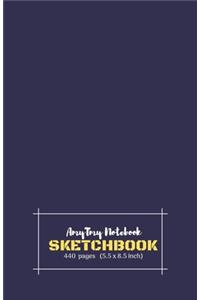 AmyTmy Notebook - Sketchbook - 440 pages - 5.5 x 8.5 inch - Matte Cover