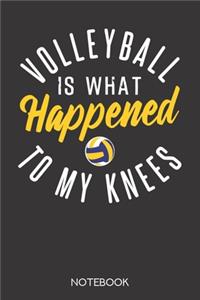 Volleyball is what happened to my knees.