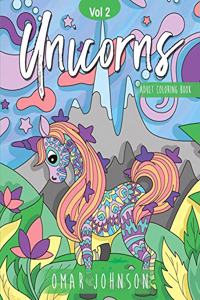 Unicorns Adult Coloring Books Vol 2